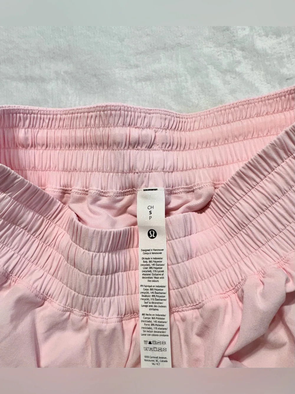 lululemon Women's Pink Shake It Out High-Rise Running Shorts - Picture 5 of 7